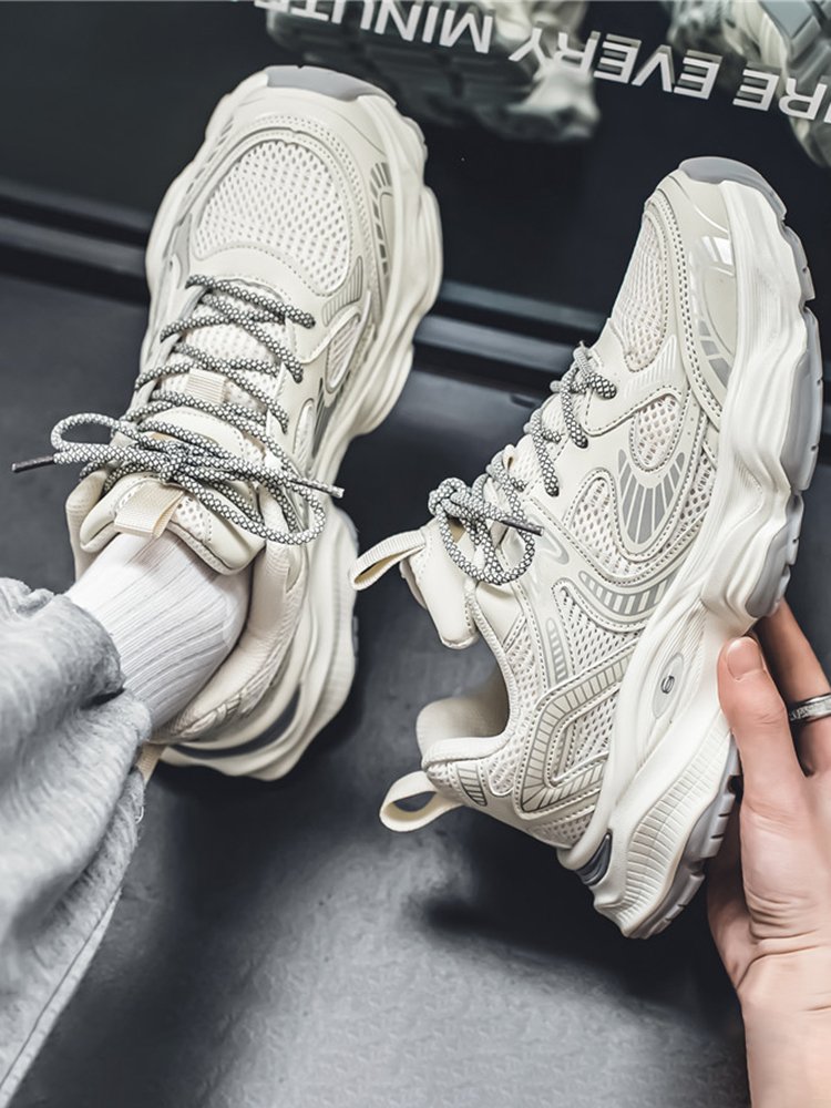 Hong Kong Master's Autumn Shoe and Men's Autumn High-Sense Youth Net Leisure with a thick bottom and high sneakers