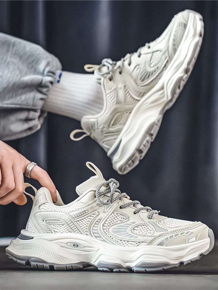 Hong Kong Master's Autumn Shoe and Men's Autumn High-Sense Youth Net Leisure with a thick bottom and high sneakers