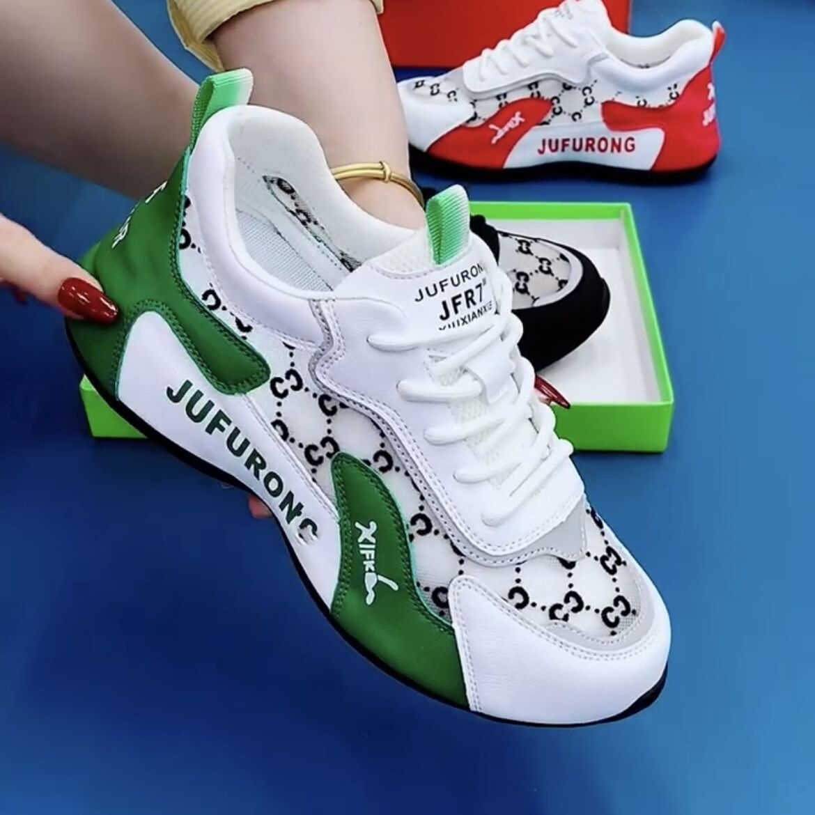 Summer sneakers, 2024, male and female couple, Ogan Garnets, soft old man shoes