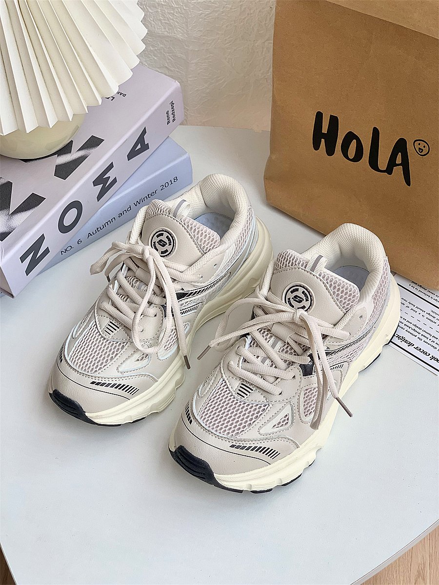 hong kong's web-based dad's shoes and girls' shoes, 2024 summer, light-pants-skinned sports shoes