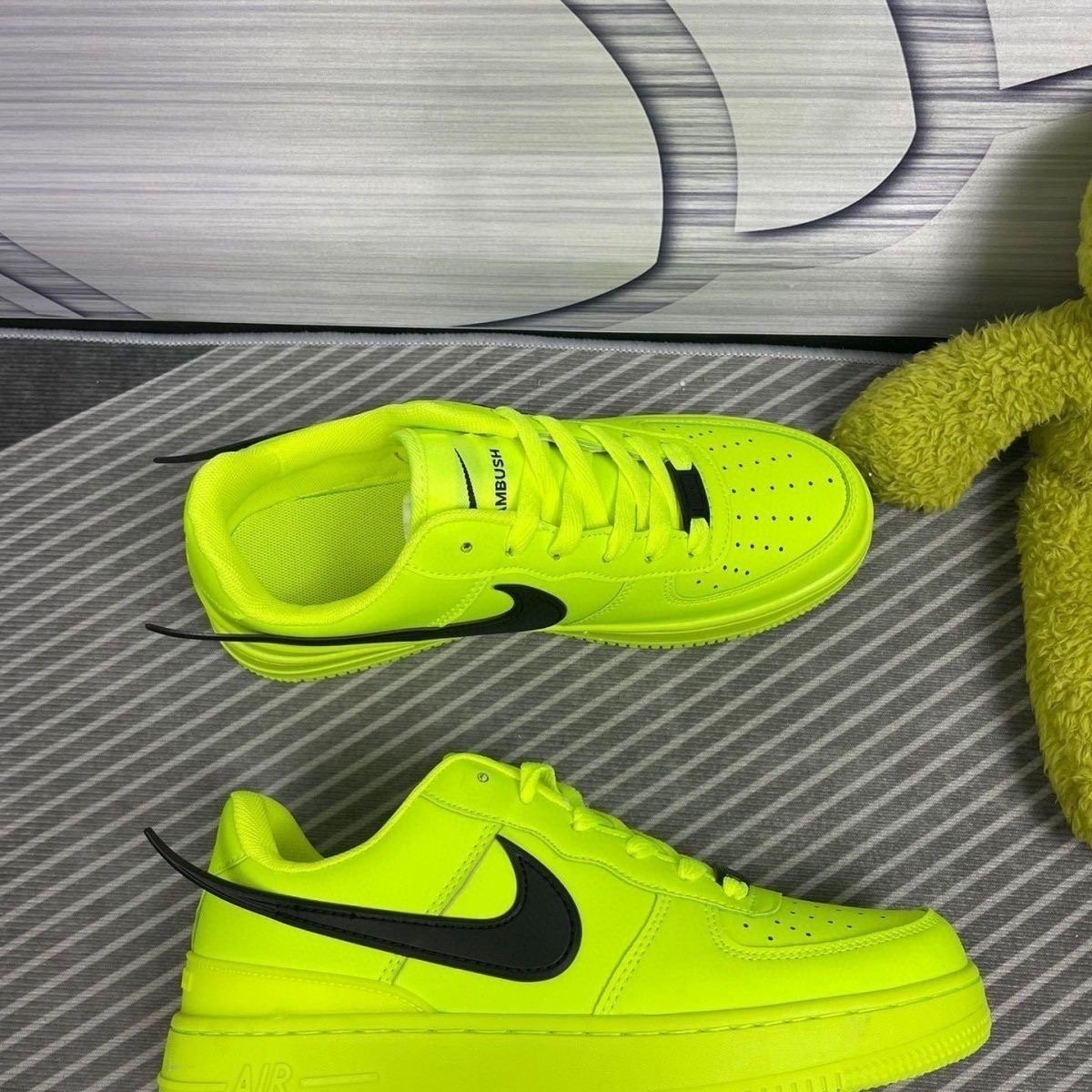 quick-blowed nkdunk air force fluorescent green-leave-shoe-shoe-shoe man and woman, leisure-shoe-shoe-shoe-heavy