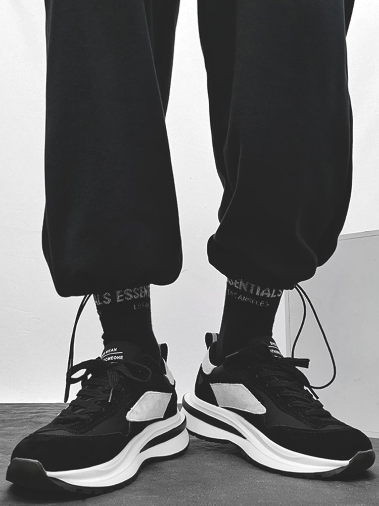 Lodmond's retro-hwaffan men's leisure and sports shoes are so small, they're so thick, they're so big