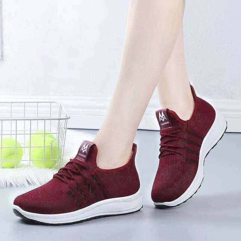 A girl's sneakers are so soft