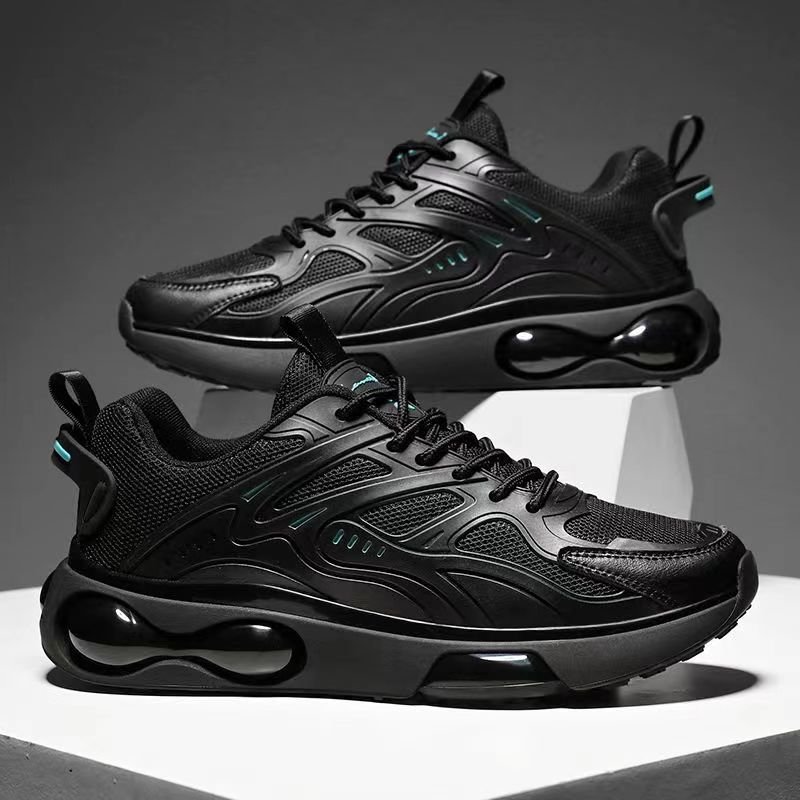 Black men's shoes, summer men's leisure shoes, and thick old men's shoes