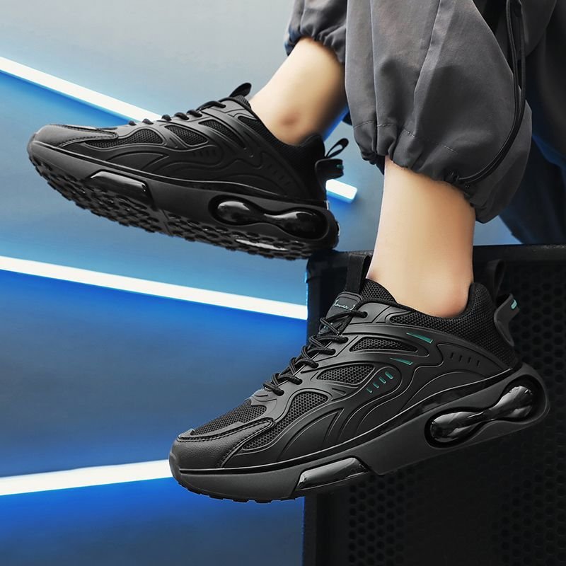Black men's shoes, summer men's leisure shoes, and thick old men's shoes