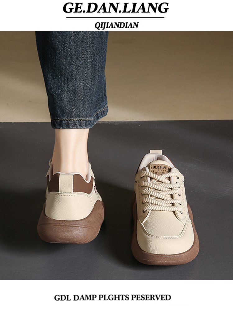Little white shoe girl, 2024, new soft bottom, a hundred thick bottom sneakers, and a little light-go-go-go-go