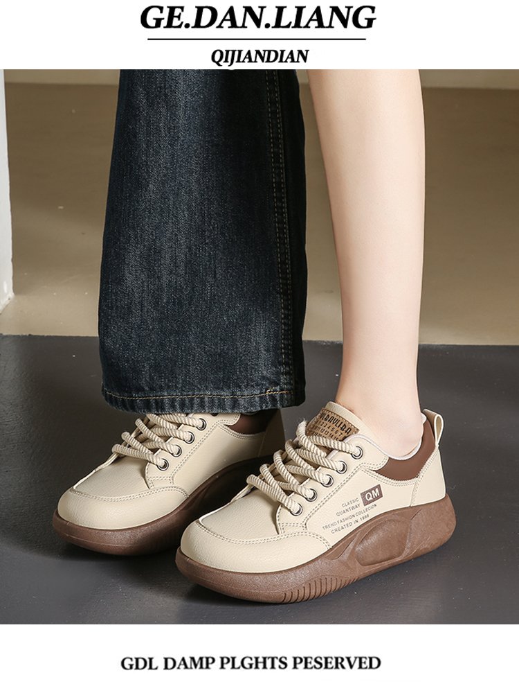 Little white shoe girl, 2024, new soft bottom, a hundred thick bottom sneakers, and a little light-go-go-go-go