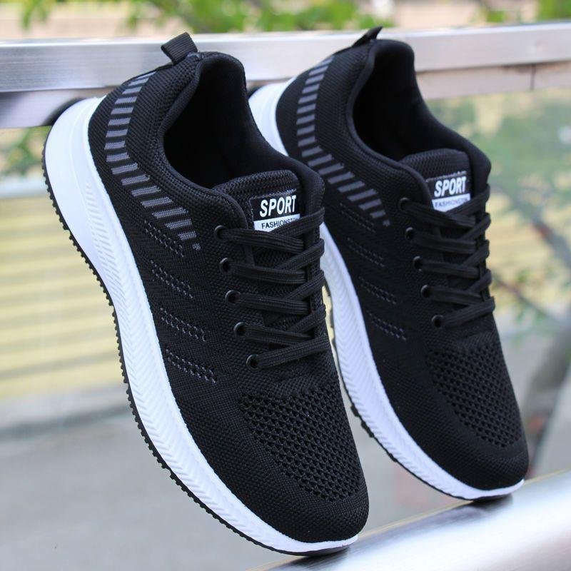 2024 new boys' shoes, air-weaving, students' shoes light-sliding, recreational, outdoor running shoes