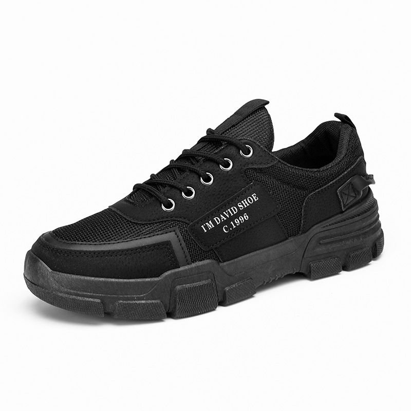 The men's shoes are waterproof and skating, and the men's shoes tend to grind black-board shoes