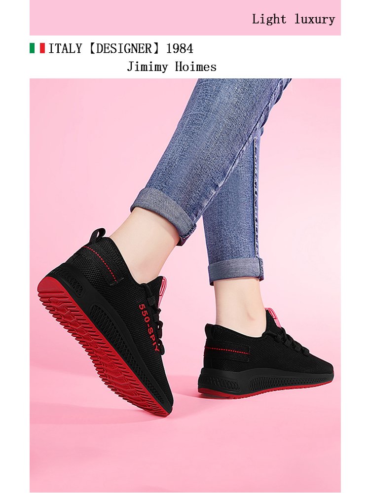 Mid-aged mother's shoe girl's new spring and autumn 2024 light-soft and skating-proof sports shoes