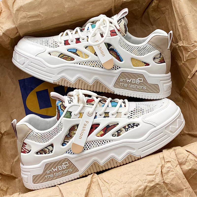 2024 men's shoes and 2024 men's shoes for the summer air-retarding net, and the men's shoes for the whites and the whites
