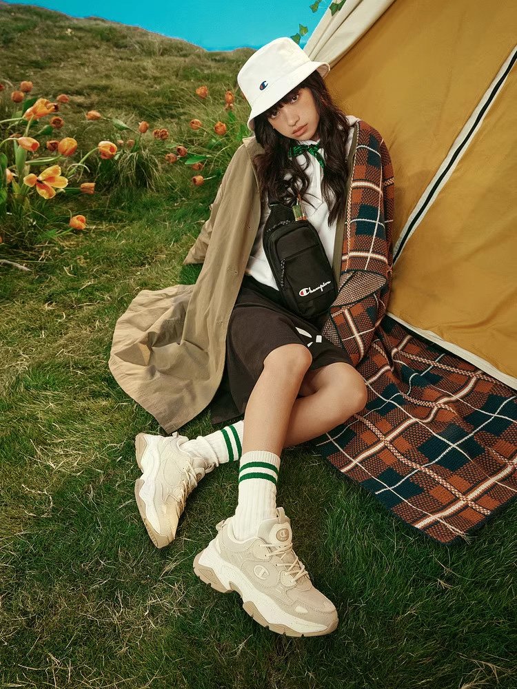 Champion champion old man shoe girl, 2024 Autumn new sports shoe boy, high-story, high-fashion, slobber shoes