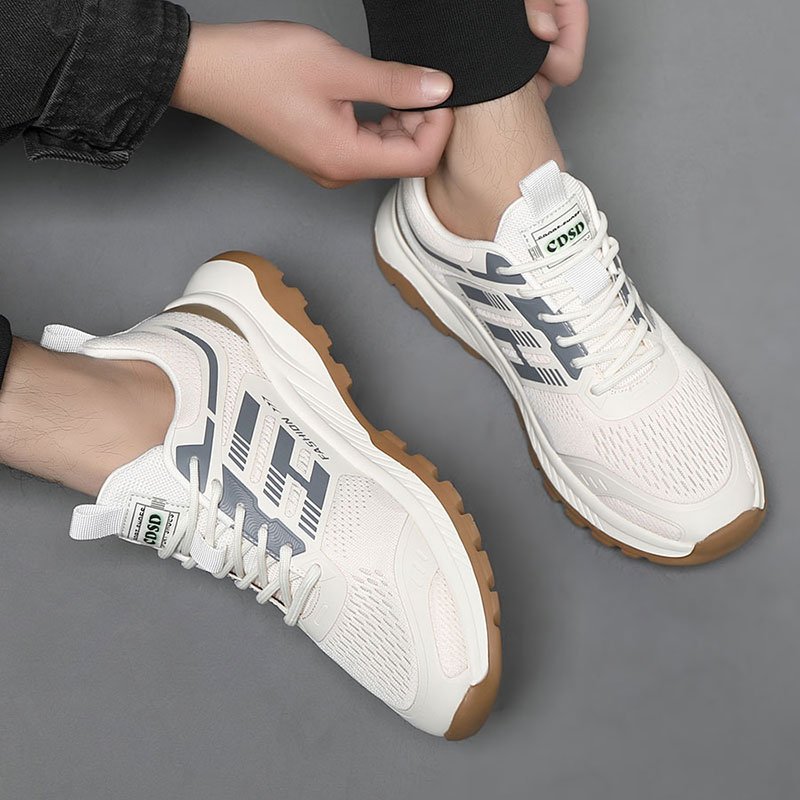 Rodmond male shoes, 2024 new white shoes, mesh shoes, air-freighted sneakers, outdoor old man shoes