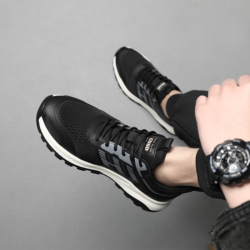 Rodmond male shoes, 2024 new white shoes, mesh shoes, air-freighted sneakers, outdoor old man shoes