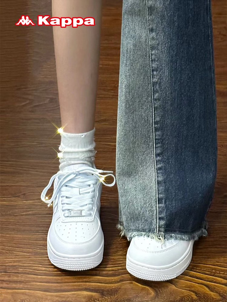 Kappa girl's shoes, 2024, new retrospects, white shoes, red shoes