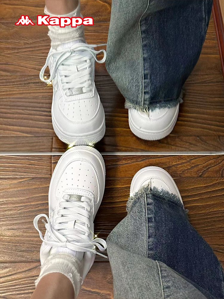 Kappa girl's shoes, 2024, new retrospects, white shoes, red shoes