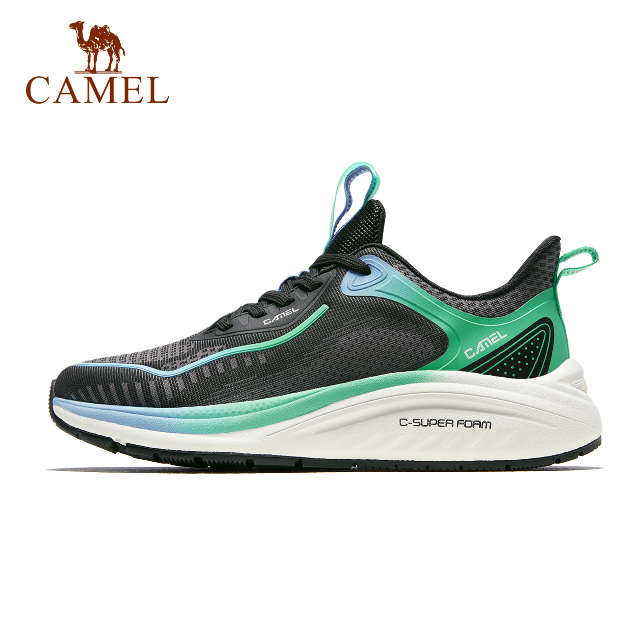 Camel's sneakers are light-skinned to the tide of running old man's shoes