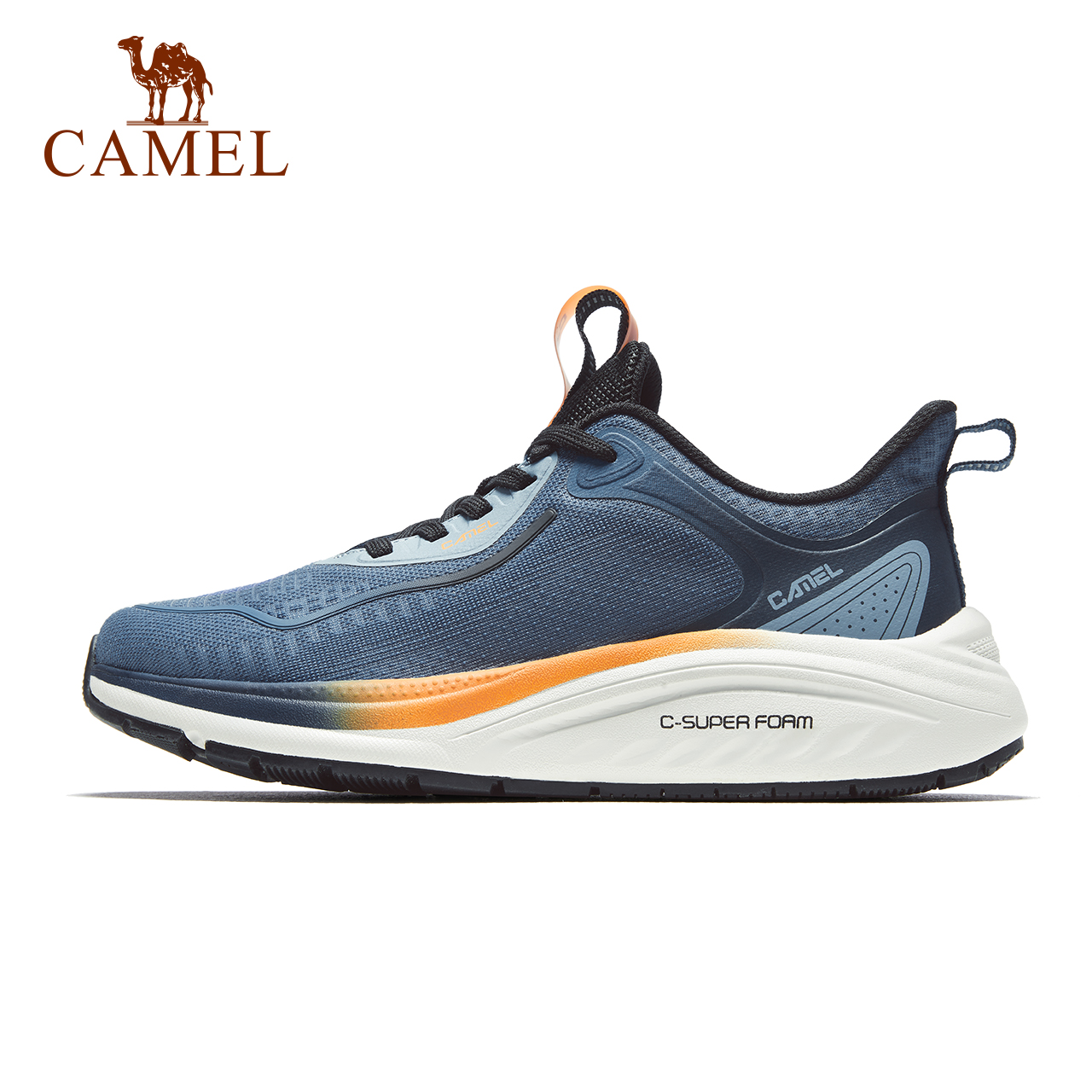 Camel's sneakers are light-skinned to the tide of running old man's shoes