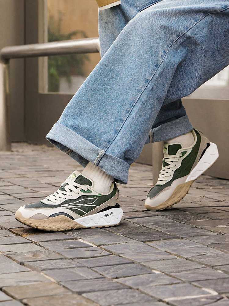 Pancakes 2.0,361-degree male sneakers 2024 Autumn lovers grinding smoother-proof old man-father shoes
