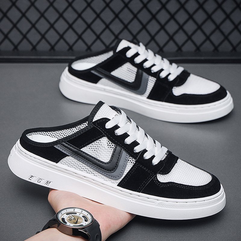 2024 Spring New Korean Twisty Male Shoes Men and Boys & Young Students Scratch Net Sports Recreational Shoes