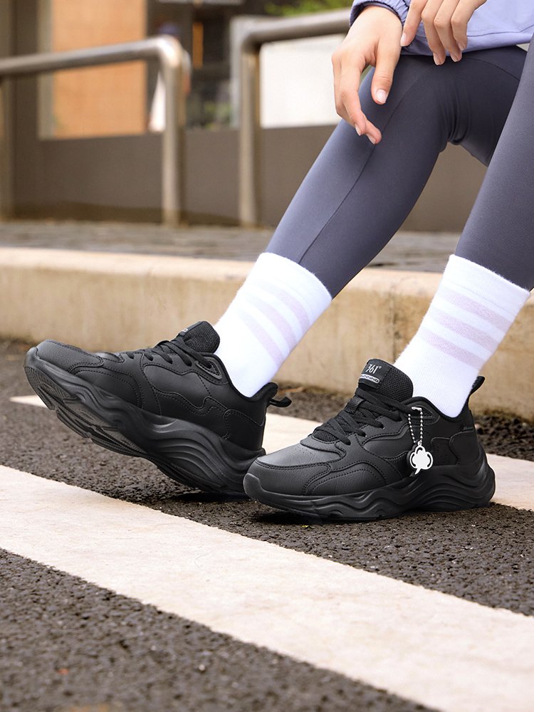 361 flex shoes, 2024, new skin-covered, black-skin-faced, black-shoe-shoe-shoe-shoe