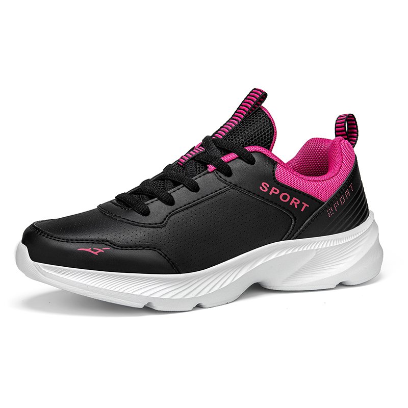 Back-shoe girls light down their tremors, fall-skin, air-receiving, 2024 new jogging shoes