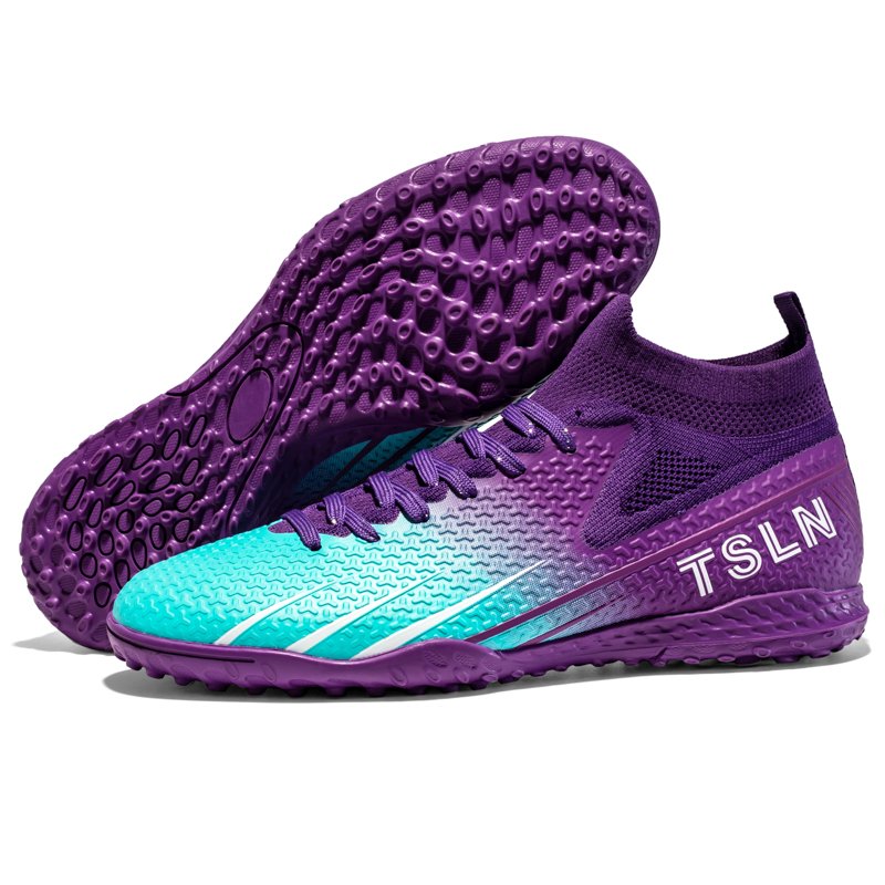 Men's Professional Top-Grade Soccer Shoes High Top Football Boots Non-Slip Cleats EVA Insole Outdoor Training Spring Autumn Turf