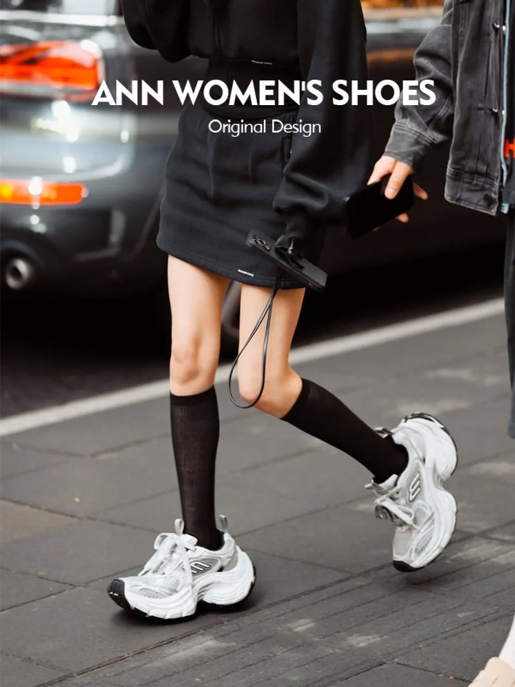 Half price limit! An-Am Shoes 2024 New Dad's Shoes Heaves Sports Recreational Ventilation Tyre Running Shoes