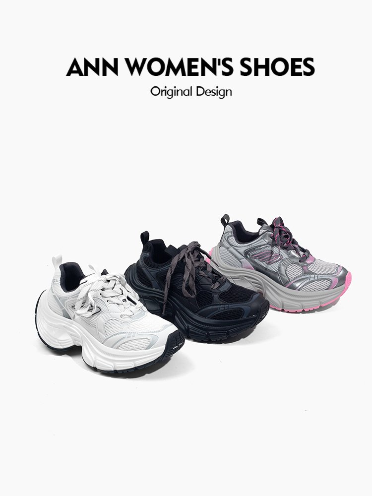 Half price limit! An-Am Shoes 2024 New Dad's Shoes Heaves Sports Recreational Ventilation Tyre Running Shoes
