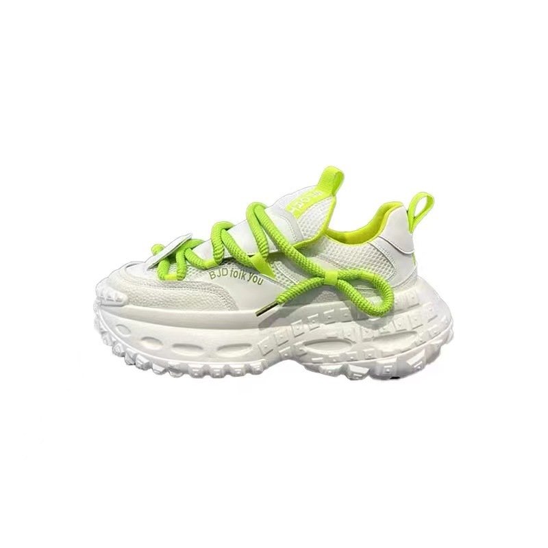 2024 new men's fashion casual sports shoes air cushion increase soft sole sports skateboard shoes lace-up walking shoes