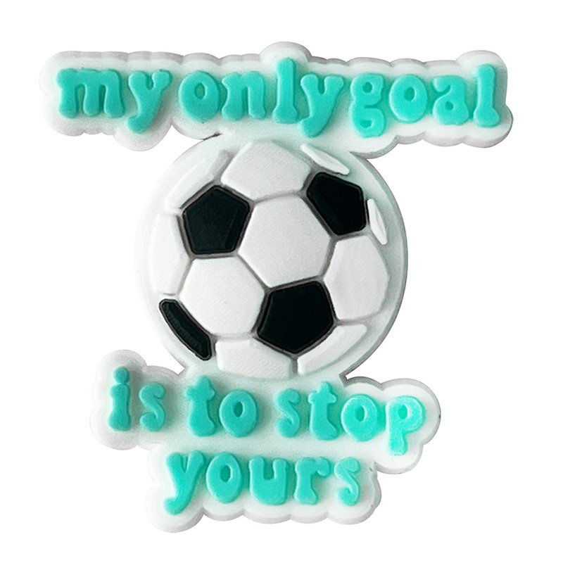 New Balls Accessories PVC Shoe Decoration Baseball Softball Volleyball Swimming Football Soccer Shoe Charms Wholesale Custom