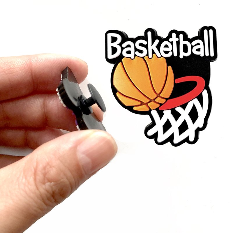 New Balls Accessories PVC Shoe Decoration Baseball Softball Volleyball Swimming Football Soccer Shoe Charms Wholesale Custom