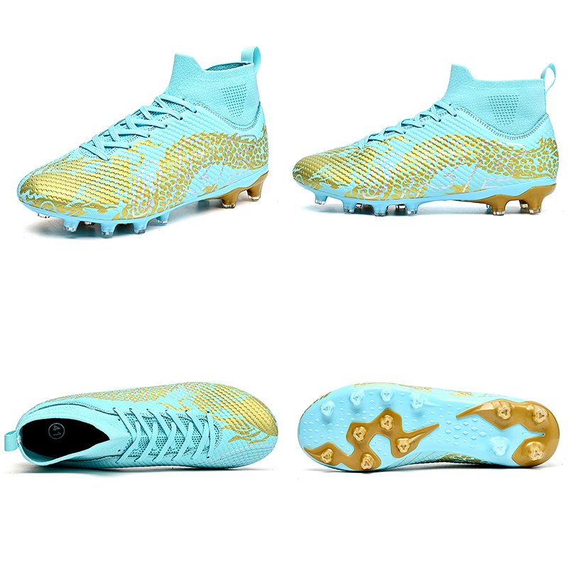 Customized high-top men's football boots turf FG men's anti-skid football shoes Soccer Shoes
