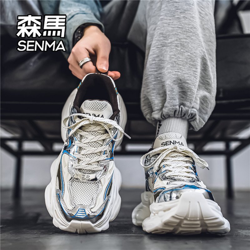 A NEW 2024 IN SIMAMA'S SHOES WITH A HIGH-END SENSE OF LEISURE YOUTH RUNNING NET SHOES