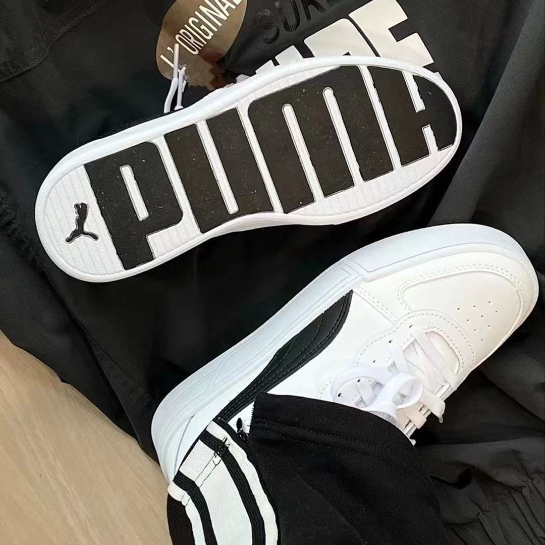 PUMA PEGASUS NEW SKYE CLASSIC THICKING UP WHITE SHOE COUPLE RECREATIONAL SHOES 374764