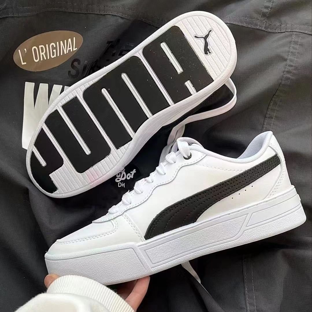 PUMA PEGASUS NEW SKYE CLASSIC THICKING UP WHITE SHOE COUPLE RECREATIONAL SHOES 374764