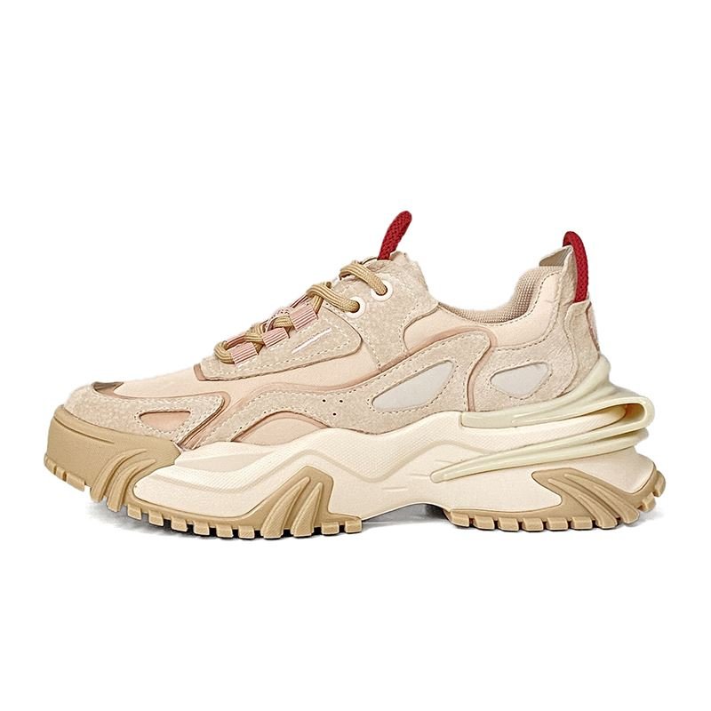 FANWOLI High-Friendly Dad's Shoes and Girl's 2024 Autumn New Extremist Puffins Little Sports Shoes