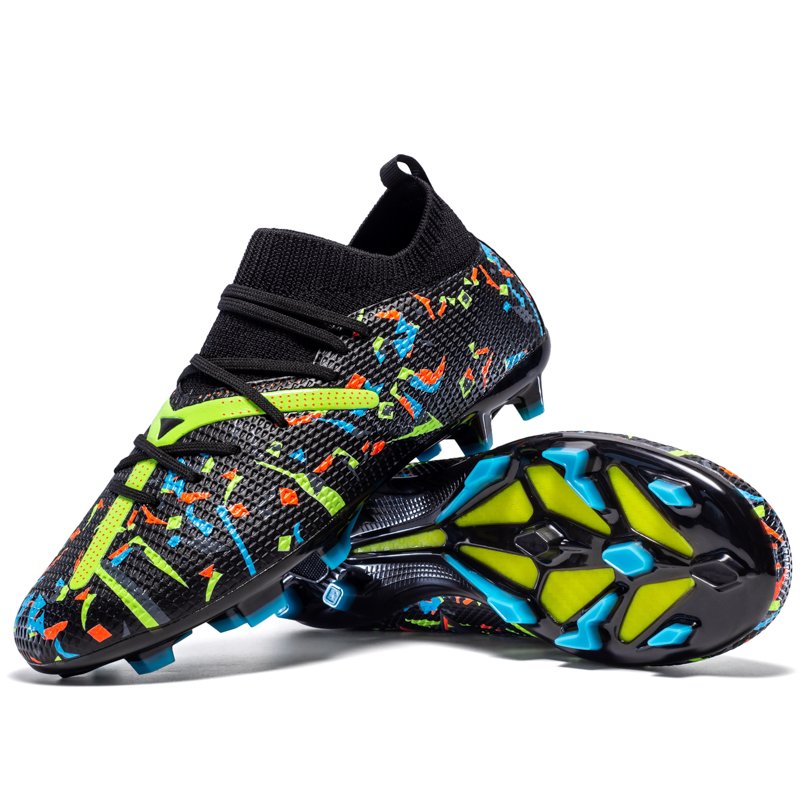 Wholesale New Cross-Border Indoor Football Shoes Men Long Nails Broken Nails Cleats TF Style Winter Sport Summer Spring