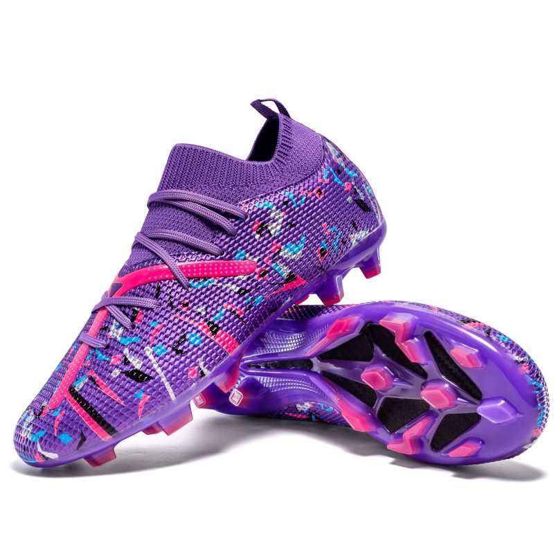 Wholesale New Cross-Border Indoor Football Shoes Men Long Nails Broken Nails Cleats TF Style Winter Sport Summer Spring