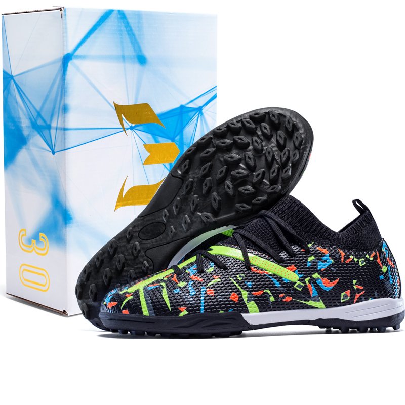 Wholesale New Cross-Border Indoor Football Shoes Men Long Nails Broken Nails Cleats TF Style Winter Sport Summer Spring
