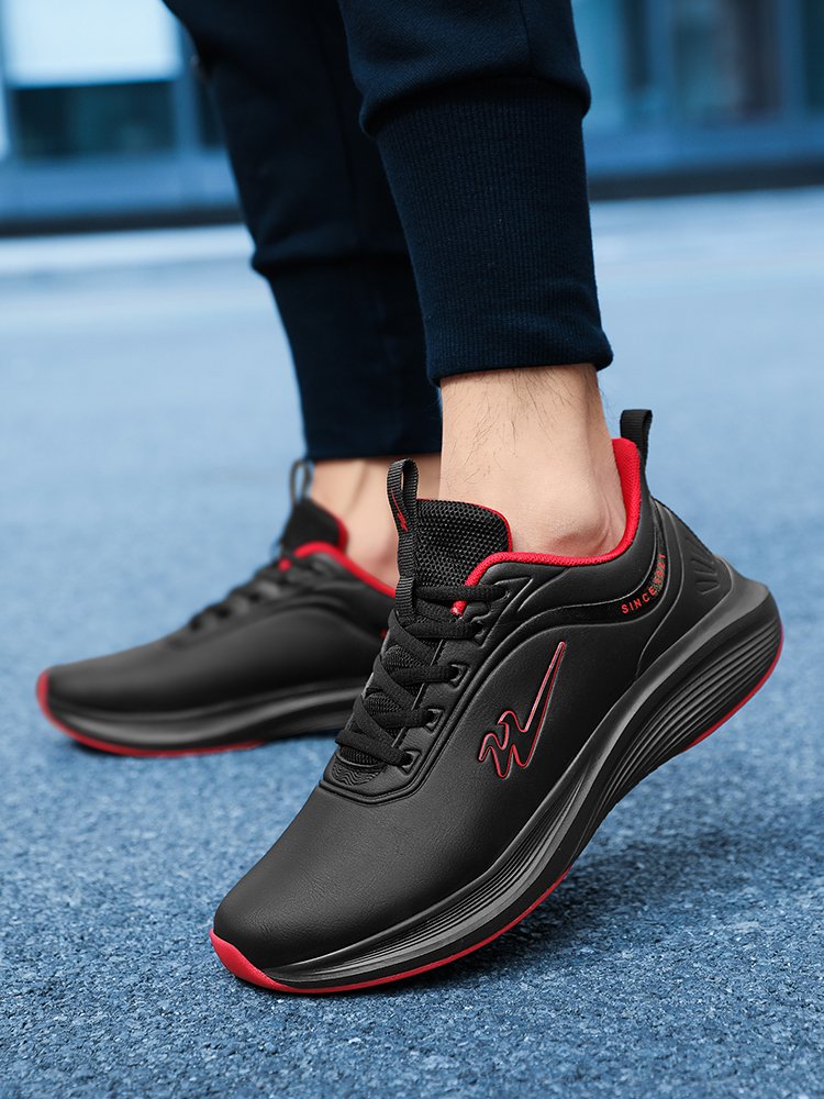 Two Stars, male sneakers, 2024 new Autumn Leather, soft-soft, recreational shoes, tremors