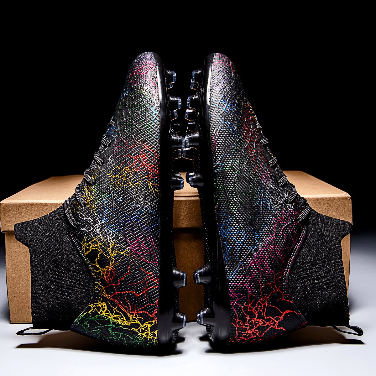 Custom Logo Men Women's & Kids' Soccer Cleats for All Seasons Indoor Football Boots Rubber Insole Spring Summer Autumn Winter
