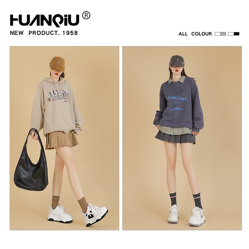Globe thick white shoe girl, 2024 Spring and Autumn Fashion Sports Shoes, early and early, black and white panda shoes