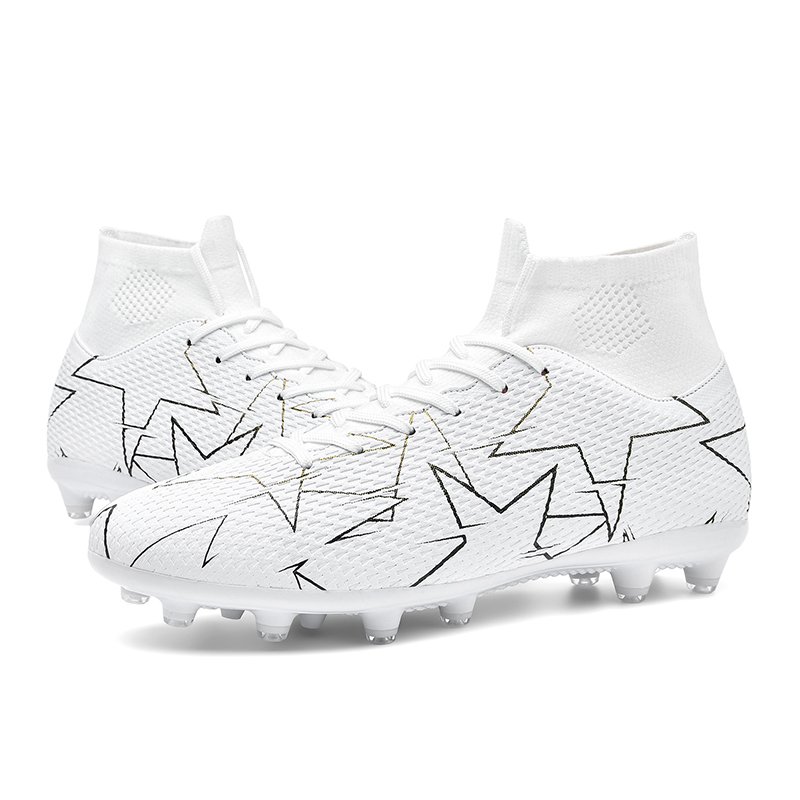 Custom Men's High Ankle Football Boots Comfortable Outdoor Training Soccer Cleats with PU Insole for Futsal for Summer Winter