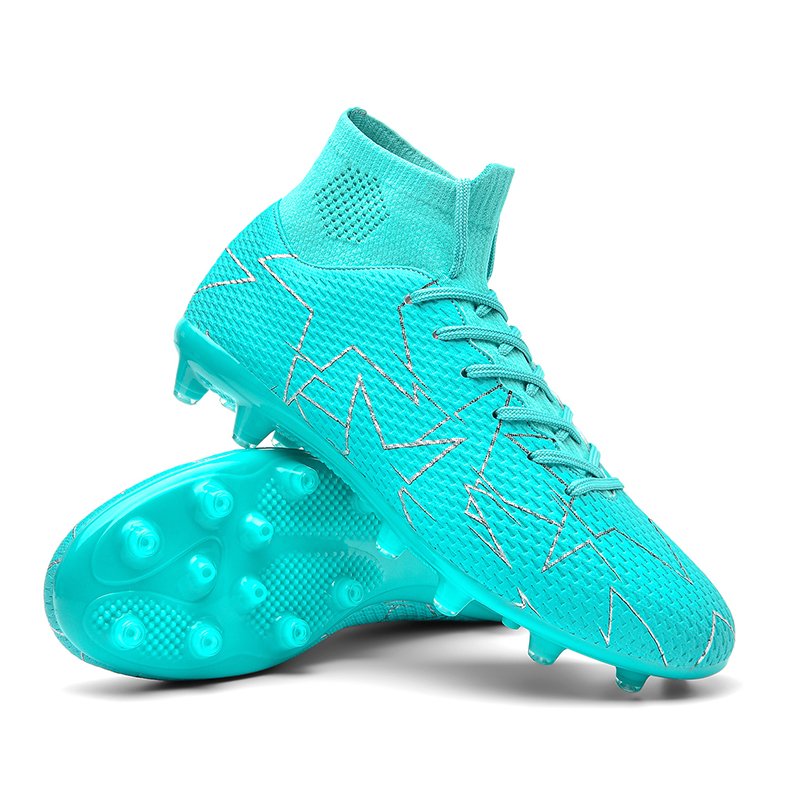 Custom Men's High Ankle Football Boots Comfortable Outdoor Training Soccer Cleats with PU Insole for Futsal for Summer Winter