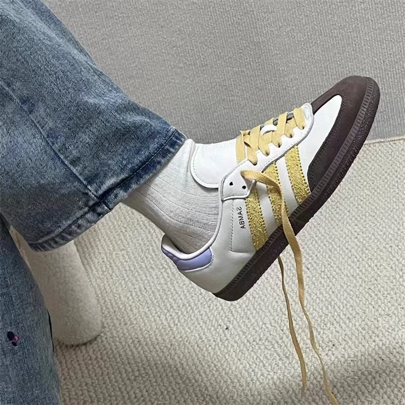 Adidas Samba OG-Yellows German Retrospective Sports Board shoes IE0875