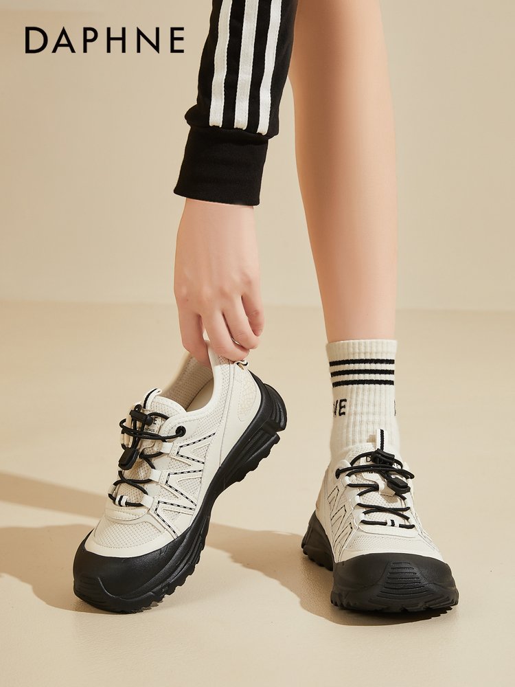 Daphne's old man's shoe girl's 2024 Autumn heavy-slided, out-of-the-slips, big-headed sports shoes