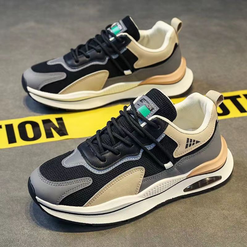 2024 autumn new fashion men's sports shoes cushioned soft sole increase leisure skateboard shoes