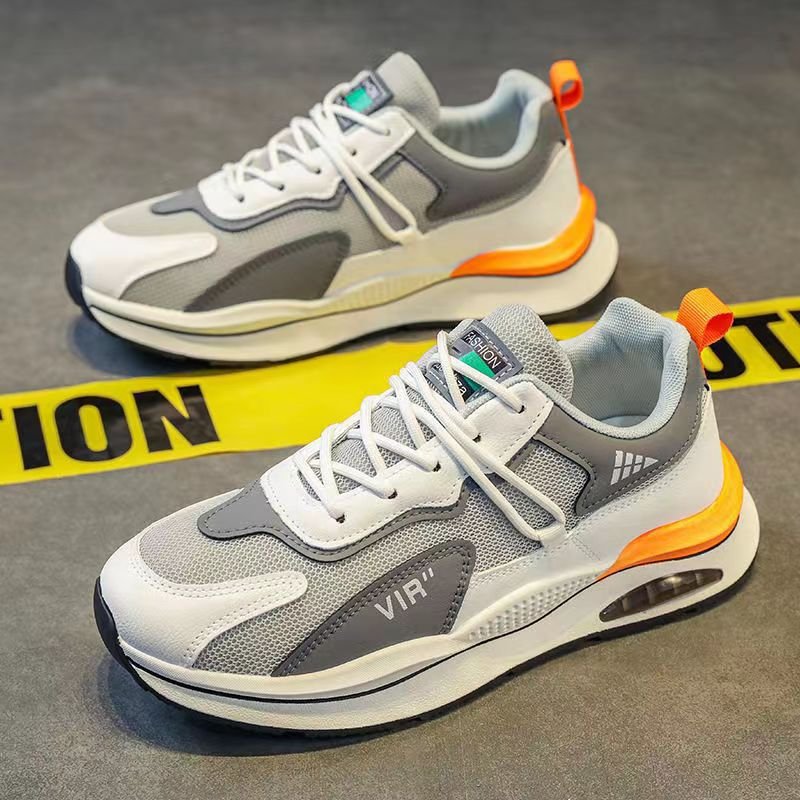 2024 autumn new fashion men's sports shoes cushioned soft sole increase leisure skateboard shoes