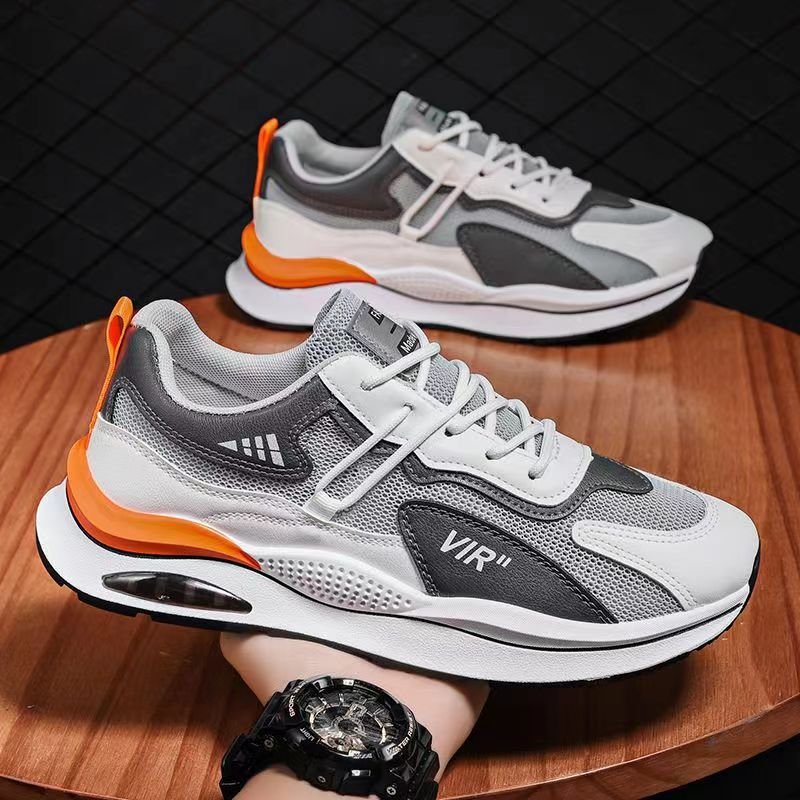 2024 autumn new fashion men's sports shoes cushioned soft sole increase leisure skateboard shoes